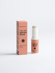 Moodshore Low Sun SPF50 stick and packaging on a white background
